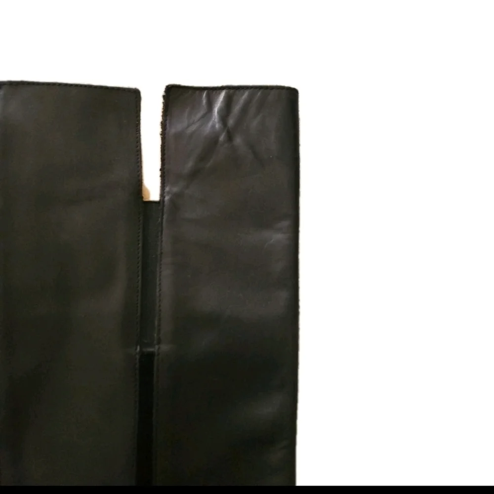 OluKai Womens Black Leather Holo Lio II Tall Boots 7
